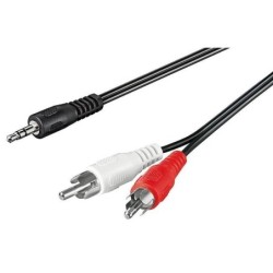 Cavo Stereo Jack 3, 5 mm a 2 x RCA maschio 3 mt