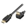 Cavo HDMI High Speed con Ethernet A A M M Angolato 5 m Nero