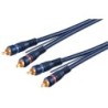 Cavo audio video 2 RCA M M 5 m blu