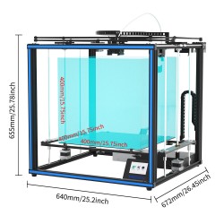 Stampante 3D Tronxy X5SA 400 Pro piastra vetro reticolo livello automatico guida