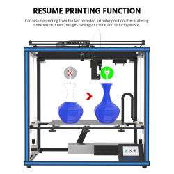 Stampante 3D Tronxy X5SA 400 Pro piastra vetro reticolo livello automatico guida