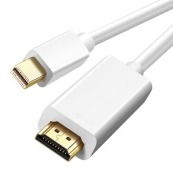 Cavo Monitor Mini DisplayPort Thunderbolt HDMI 2m Bianco