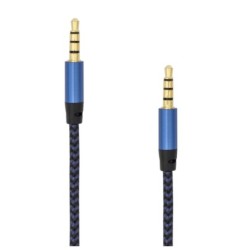 Cavo Audio Stereo Jack 3.5 mm M M 1,5m Azzurro