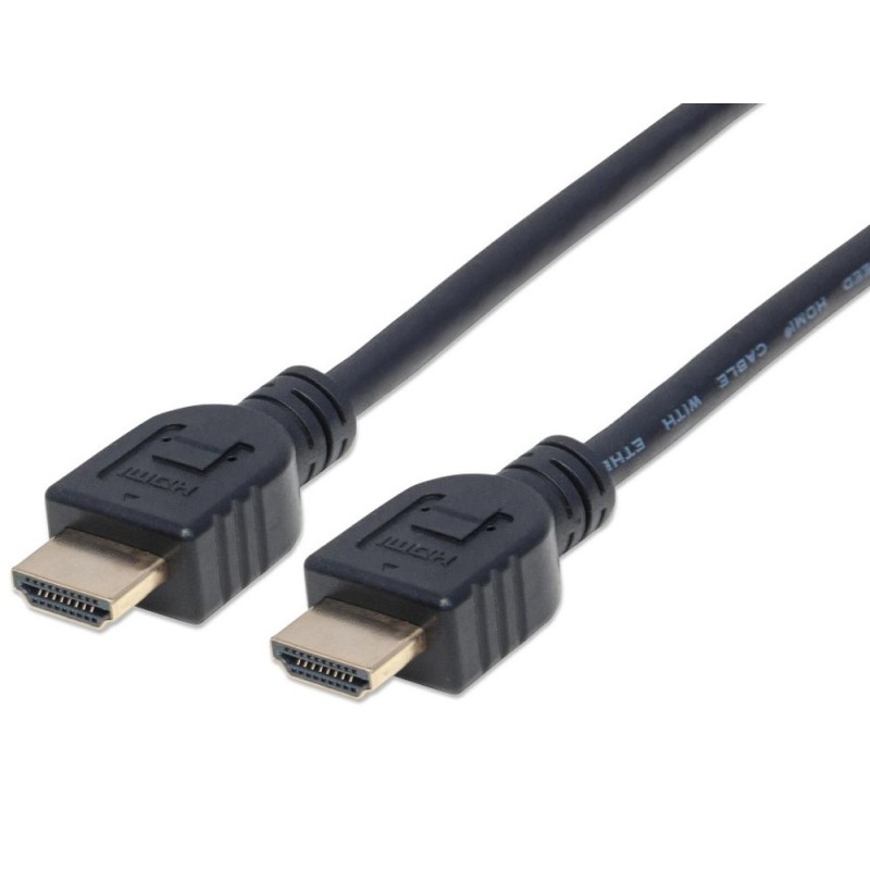 Cavo HDMI CL3 High Speed con Ethernet A A M M 1m Nero