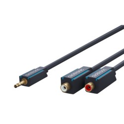 Cavo Audio Stereo 2 RCA F a Jack 3.5 mm M 0,10 m Alta Qualita