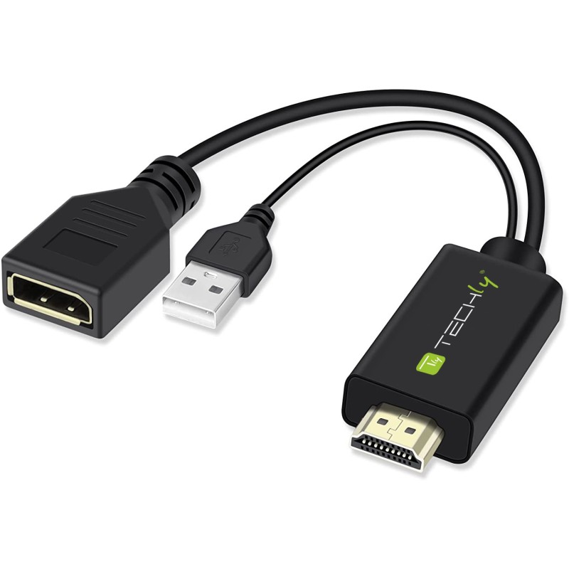 Adattatore Convertitore da HDMI a Displayport con USB 4K 30Hz