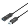 Cavo Ottico Attivo USB 3.2 Gen 2 SuperSpeed Active Optical Cable USB A M F 10m