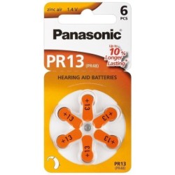 Batterie a Bottone per Protesi Acustiche PR13 PR48, 6pz