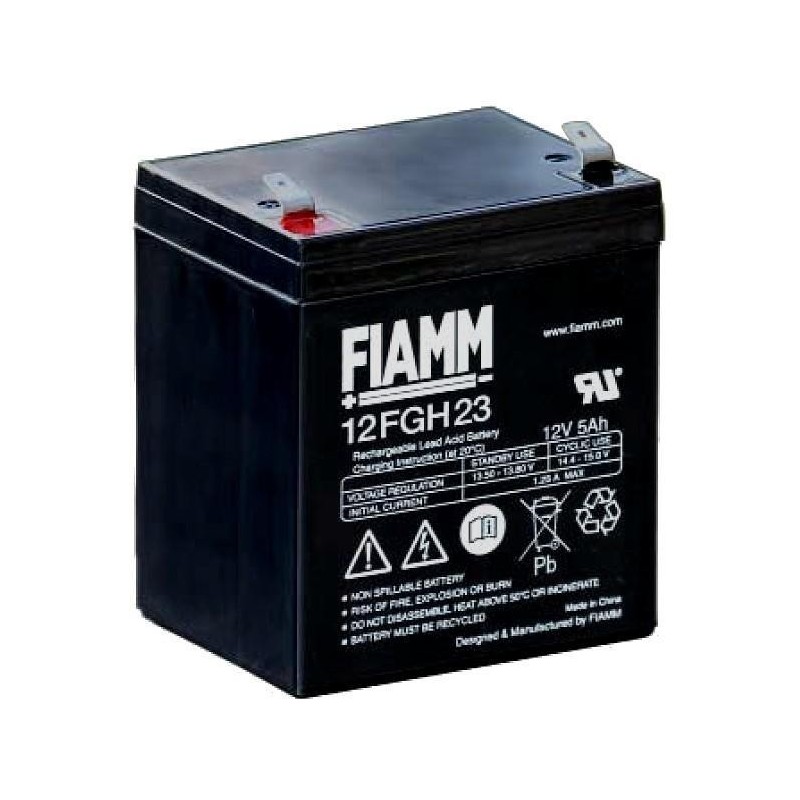 Batteria al Piombo 12V 5Ah (Faston 6,3mm)