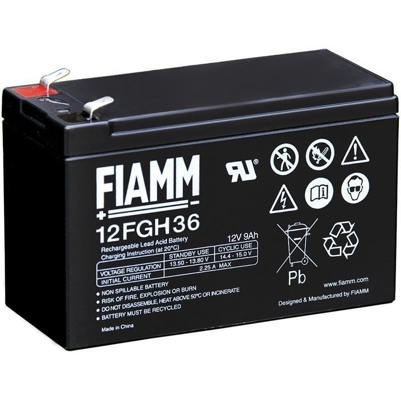 Batteria al Piombo 12V 9Ah (Faston 6,3mm)