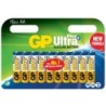 Confezione 10 Batterie GP Ultra Plus Alcaline Stilo AA 15AUP/LR6