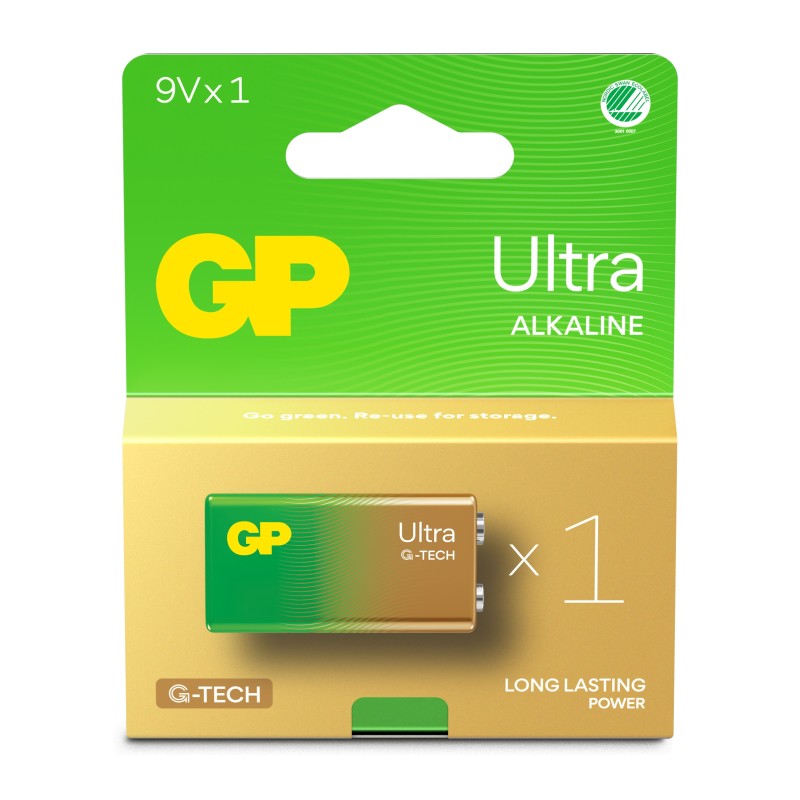 Batteria GP Ultra Alcalina 9V 1604AU/6LF22