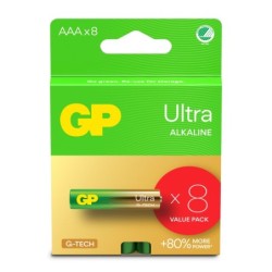 Confezione 8 Batterie GP Ultra Alcaline MiniStilo AAA 24AU/LR03