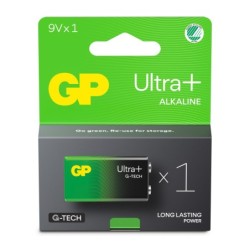 Batteria GP Ultra Plus Alcalina 9V 1604AUP/6LF22