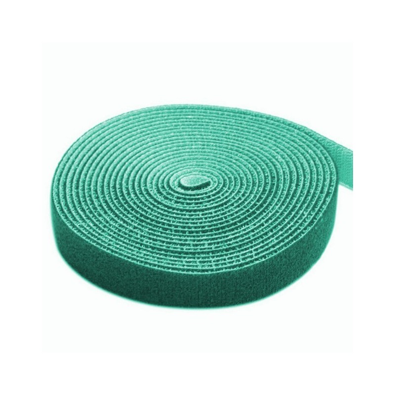 Rotolo di Feltro Adesivo Gestione cavi Lunghezza 4m Larghezza 16mm Verde