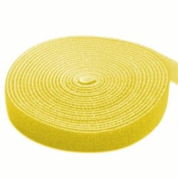 Rotolo di Feltro Adesivo Gestione cavi Lunghezza 4m Larghezza 16mm Giallo